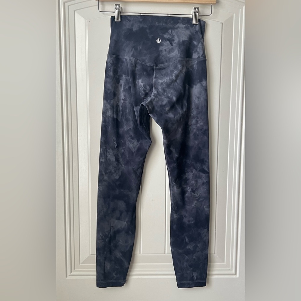 Lululemon Align Diamond Dye Graphite Grey Leggings Size 4 Super High Rise Nulu - Picture 5 of 11